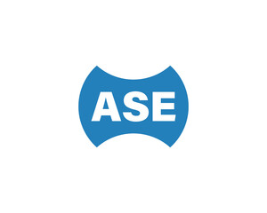 ASE logo design vector template