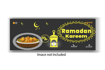 Ramadan food offer menu social media post