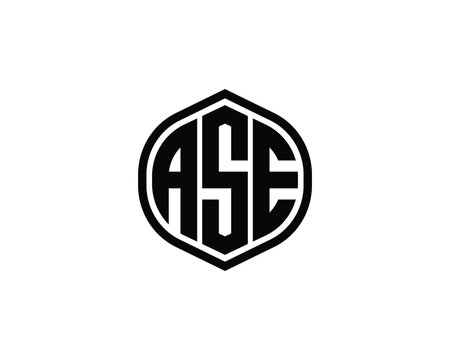 ASE logo design vector template