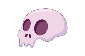 Head Skull Fortune Sticker Design