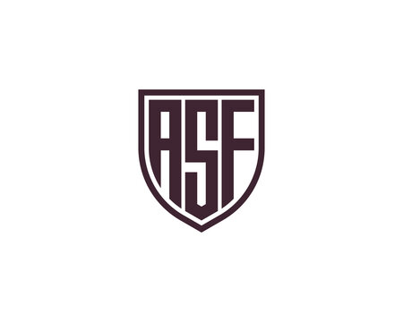 ASF logo design vector template
