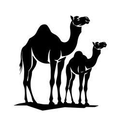Camel Sketch, Realistic isolated camel drawing vector, hand drawn camel illustration, Silhouette of camel.
