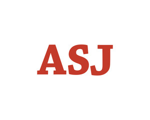 ASJ logo design vector template