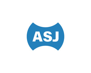 ASJ logo design vector template