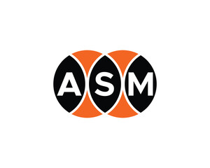 ASM logo design vector template