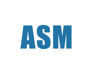 ASM logo design vector template