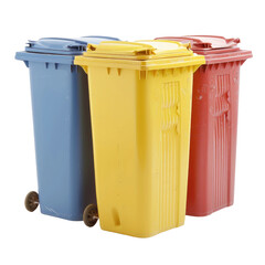 Trash Cans isolated on transparent background