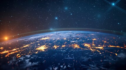 Obraz premium futuristic Global