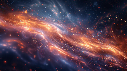 Fototapeta premium Celestial Echoes resonate through the fabric of a starlit cosmos