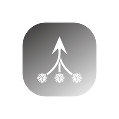 Fototapeta premium consolidation icon vector
