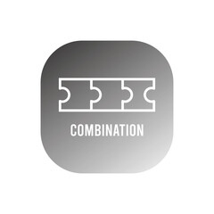 combination icon vector