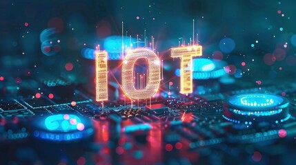 IoT, Internet of Thing technoloy with text