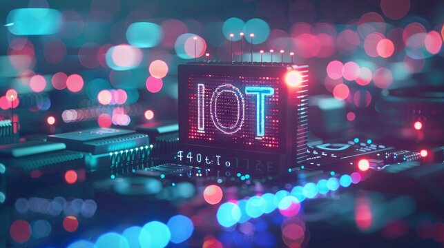 IoT, Internet of Thing technoloy with text
