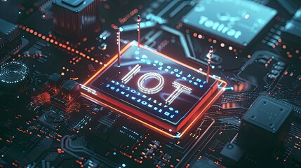IoT, Internet of Thing technoloy with text