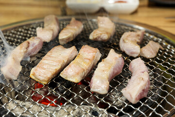 Korea bbq. pork shoulder butt. pork neck