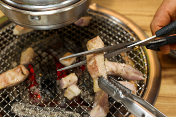 Korea bbq. pork shoulder butt. pork neck