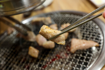 Korea bbq. pork shoulder butt. pork neck