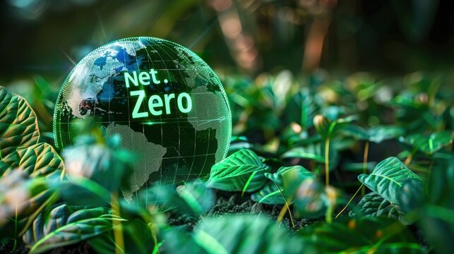 Net Zero technology with text