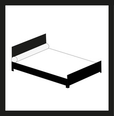 Enseigne carrée avec idéogramme indiquant un hôtel	