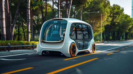 Obraz premium Smart mobility and logistic