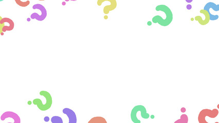 カラフルなハテナの背景