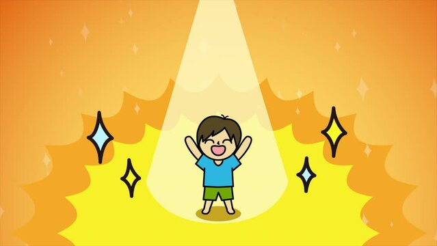 男性フリーターの歓喜と絶望のイメージカット4種セット（うれしい・くやしい・文字なし）