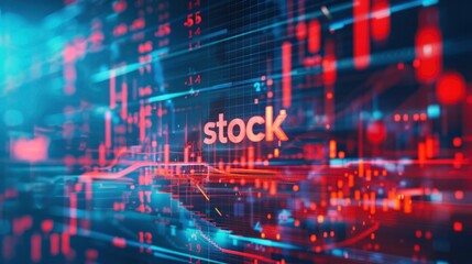 Obraz premium Technology Stock with text