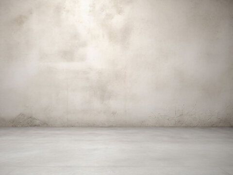 White background on cement floor texture - concrete texture - old vintage grunge texture design - large image in high resolution.