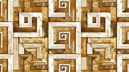 aged wood spiral illusion art background