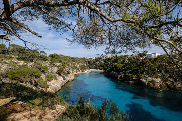 Fototapeta na wymiar Cala pi, Llucmajor, Mallorca, Balearic Islands, Spain