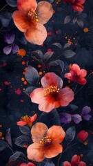 Floral art background