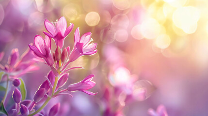 Pink-violet tender buds of centaury flower close up