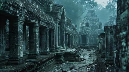 Preah Khan Temple in Siem Reap, Cambodia. - obrazy, fototapety, plakaty
