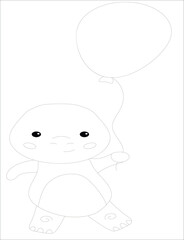 dinosaur coloring page 