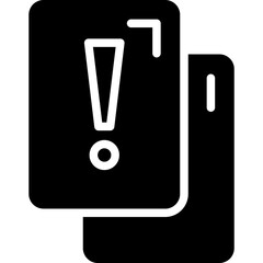 Penalty Card Vector Glyph Icon