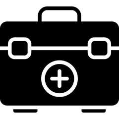 First Aid Kit  Vector Glyph Icon