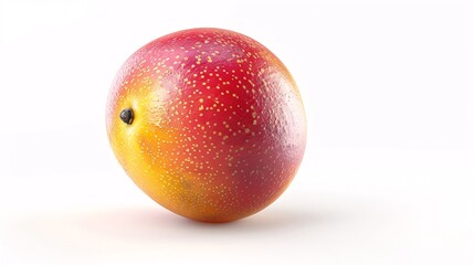 Ripe mango isolated on a white background.
