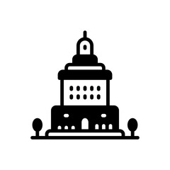 Black solid icon for oakland