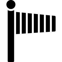 Windsock Vector Glyph Icon