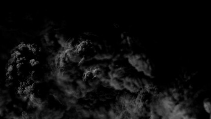 black and white smoke