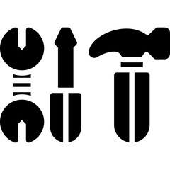 Tools Vector Glyph Icon