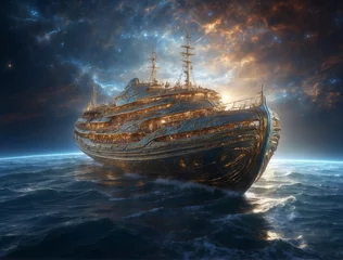 Fotobehang ship in the sea © Rich