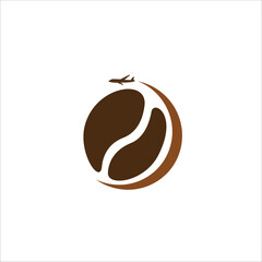 vector coffee travel, logo, can be used as a background, templet, icon, logo design, wall, etc