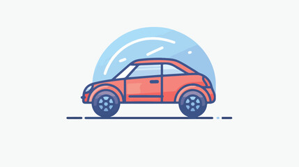 car icon. Element of simple web icon. Thin line icon