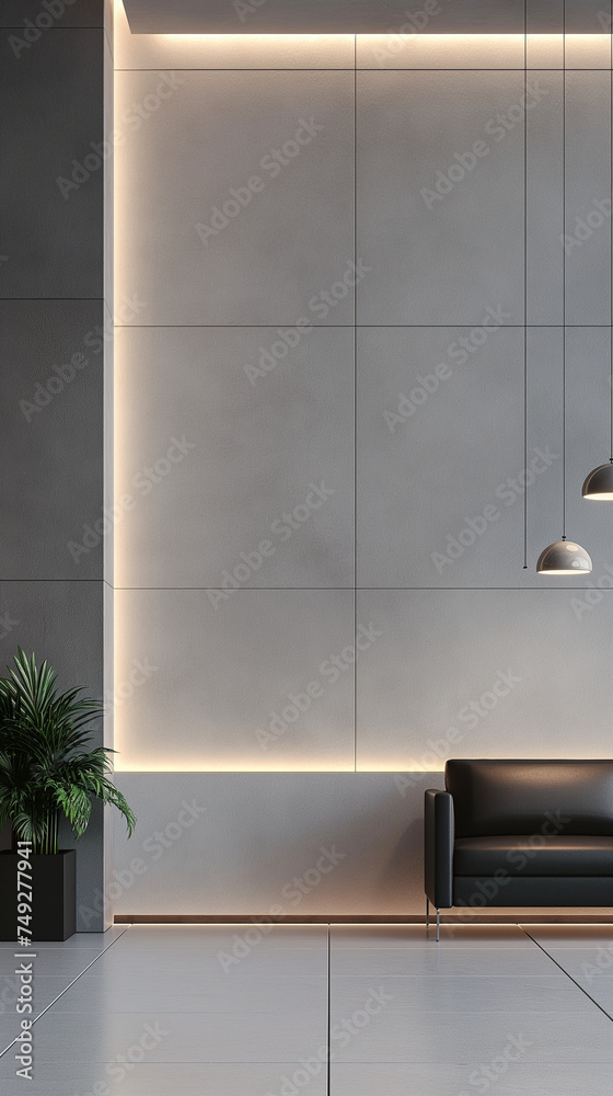 Wall mural modern corporate office in industrial style