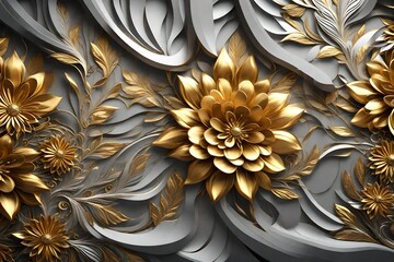 gold and silver texture background 