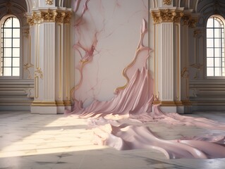 High resolution rose marble floor texture