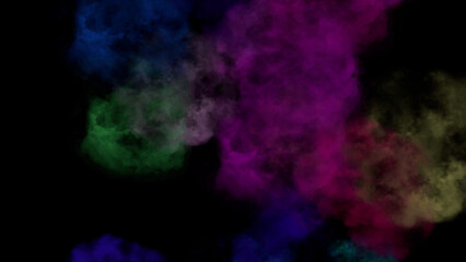 Obraz na płótnie Canvas colorful smoke