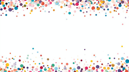 Mockup of Colorful Dot Frame with Empty White Space: Ideal for Title Placement