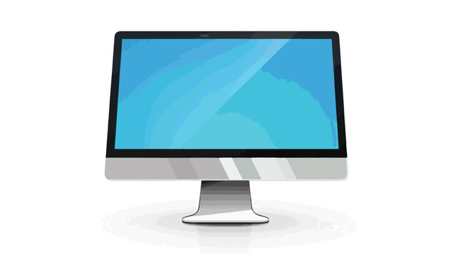 desktop computer isolated icon white background isolated